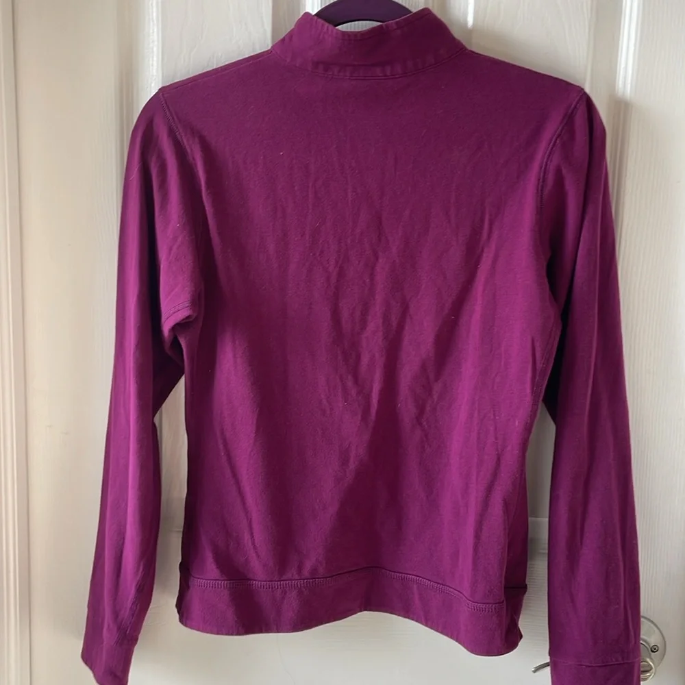 Nike Running half quarter Zip Long Sleeve Small Maroon top shirt